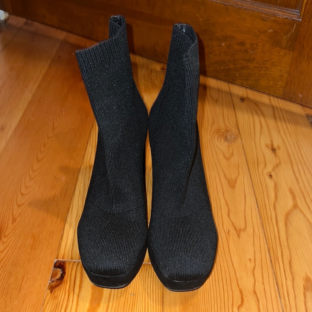 Women’s size 7 sock booties, worn once